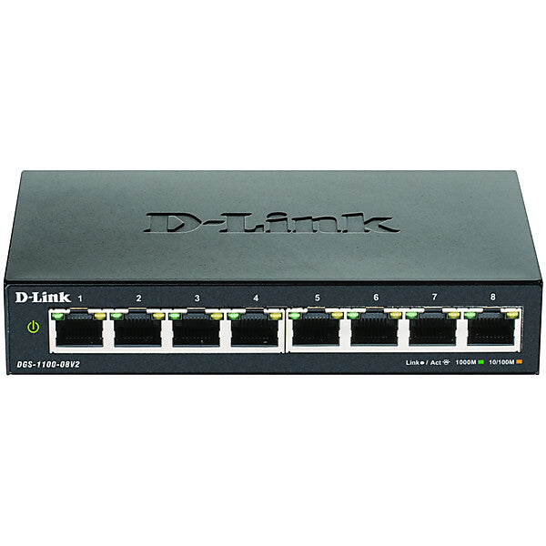 D-Link 8-Port Gigabit SmartSwitch Layer2 DGS-1100-08V2/E